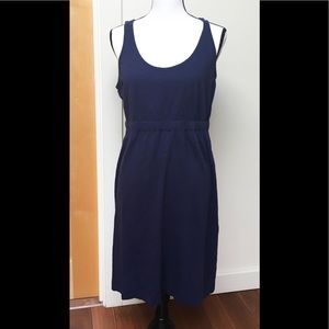 Gap cotton jersey dress Navy L petite